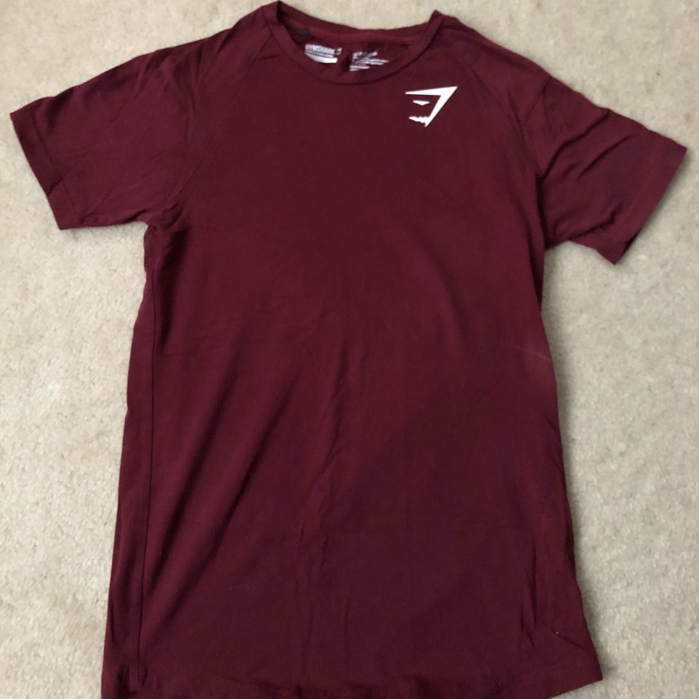 Gymshark Maroon Short Sleeve T-Shirt